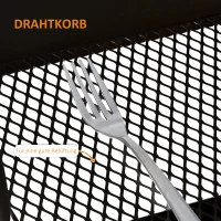 HOMCOM Wózek kelnerski z 3 poziomami, wózek kuchenny na kółkach z uchwytem, regał kuchenny z koszem i pokrywą, wózek wielofunkcyjny do kuchni, biura, łazienki, Czarny(m-5)