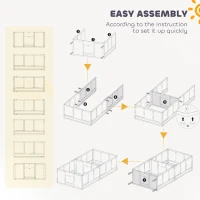 Wybieg dla psów z przezroczystymi panelami, 164 x 80 cm(m-7)