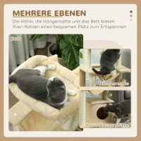 drapak domek drapak drzewo dla kota miejsce do zabawy zabawka zabawka dla kotów sizal jaskinia schody dla kota zwierzę domowe wielofunkcyjność aktywność salon sypialnia(m-5)