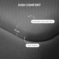 Ławka z pojemnikiem, tapicerowana, nogi drewniane, kremowa(m-5)