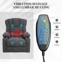 Fotel relaksacyjny z funkcją podnoszenia, masaż i ogrzewanie(m-5)