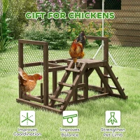 Drewniane huśtawki dla kur, drabinka, platformy, zabawa(m-7)