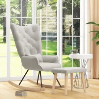 Fotel bujany z podnóżkiem, welurowy, z poduszką, do sypialni(m-6)