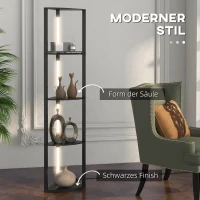 Lampa stojąca LED 24W z półkami, E27, do salonu(m-4)