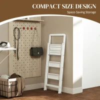 Drabina 3-stopniowa, składana, antypoślizgowa, z uchwytem(m-6)