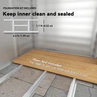 Wiatka na narzędzia ze stali ocynkowanej, 2,43㎡, Szara(m-7)