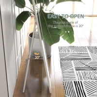 HOMCOM Lustro stojące z ramą, lustro pełnowymiarowe z podstawą, wolnostojące lusterko ściennie, lustro do przedpokoju, korytarza, aluminium, białe, 37 x 157 cm(m-6)