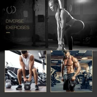 HOMCOM Kettlebell 12 kg – Kettlebell z wypełnieniem piaskiem do treningu siłowego dla początkujących(m-4)