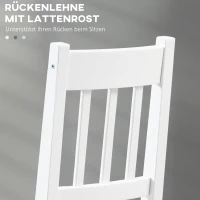 HOMCOM Krzesło do jadalni, zestaw 2 sztuki krzeseł kuchennych, krzesło do jadalni z oparciem, krzesła do kuchni, pokojowe krzesło do jadalni, drewno sosnowe, szary, 41 x 46,5 x 85,5 cm(m-5)