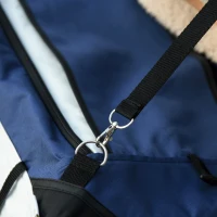 PawHut 2 w 1 Wózek dla psów i kotów z odpinanym koszem, 2 linki bezpieczeństwa, Składany, Oxford, Niebieski(m-10)