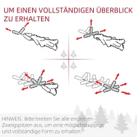 Sztuczna choinka 180 cm z sztucznym śniegiem, do wnętrz(m-9)