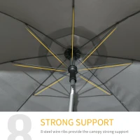 Parasol plażowy Ø180 cm, UV 50+, stabilny, odporny na wiatr(m-6)