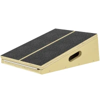 SPORTNOW schuine plank voor ontlastende oefeningen, 4 verstelbare hoeken, antislip, hout(m-10)