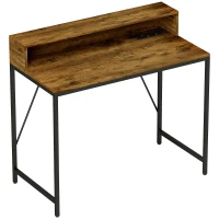 Biurko komputerowe z gniazdami, miejsce na monitor, nowoczesne(m-1)