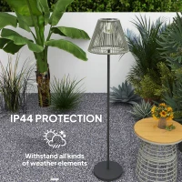 Lampa solarna z rattanu, czujnik światła, 25 LED, IP44(m-7)