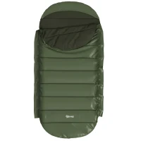 Outsunny Schlafsack, wasserdicht, leicht, gefüttert, Isolierung bis -20° C, 200L x 85B x 15H cm, Dunkelgrün(m-1)