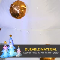 Nadmuchana dekoracja świąteczna LED, 210 cm, 3 choinki(m-5)