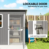 Domek ogrodowy 2,55m², dach jednospadowy, 221 x 133 cm(m-6)