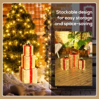 58 LED Świąteczne Oświetlenie, Ciepła Biel, Stalowa Rama(m-7)