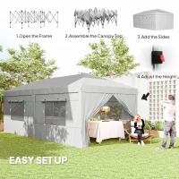 Pawilon 3x6m, wodoodporny, stabilny, zimowy, pop-up(m-4)