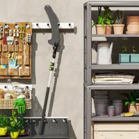 Outsunny Teleskopowa Piła do Gałęzi 1,5–2,6m, Sekator z Mechanizmem Blokującym, Teleskopowy Uchwyt, Ostrze Antyadhezyjne, Lekka Sekator do Świeżych Gałęzi i Gałązek(m-8)