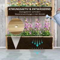 Wysokie łóżko ogrodowe, 4 poziomy, z otworami drenażowymi(m-5)