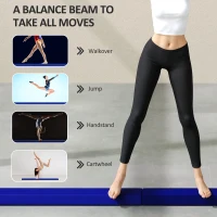 236 cm Składany Belka Balansowa, Przenośny, Do Gimnastyki(m-7)