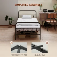 Łóżko składane 200x90 cm, metalowy stelaż, oszczędność miejsca(m-4)