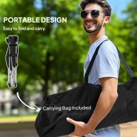 Fotel campingowy składany 2 szt., z podnóżkiem, lekki(m-6)