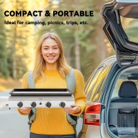 Grill gazowy 8000BTU, 4 palniki ze stali nierdzewnej(m-6)