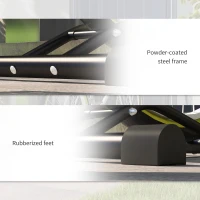 SPORTNOW Stojak na rowery, pionowy i poziomy, dla kół 15-71 cm i 700c, 41 x 41 x 76-121 cm, Metal, Czarny(m-7)