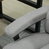 Ergonomiczny fotel biurowy z funkcją bujania, len.(m-9)