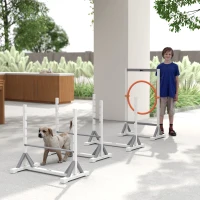 Zestaw Agility dla psów PawHut, 4 elementy, treningowy(m-8)
