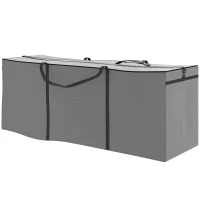 Torba na poduszki ogrodowe, pokrowiec, jasnoszara(m-10)