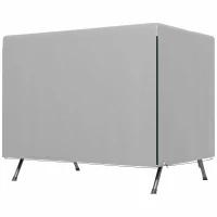 Pokrowiec na meble ogrodowe Outsunny, wodoodporny, ochrona przed promieniowaniem UV, dodatkowe mocowanie, prostokątny, kolor szary, 215 x 155 x 150 cm(m-10)