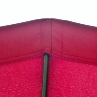 Outsunny 2.5m Shanghai Garden Parasol Umbrella with Crank & Tilt, Adjustable Outdoor Sun Shade, Red(m-8)