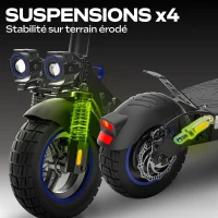 Trottinette électrique - URBANGLIDE - ECROSS ONE - 800 W - Pneus 10 - Max 25 km/h - Autonomie jusqu'a 50 km(m-6)