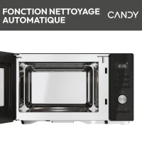 Micro-ondes Gril Candy Essenza CMGA31EDLB 1000W 31L Digital Noir - Fonction Nettoyage Auto - 5 Niveaux de Puissance -10 Menus Auto(m-5)