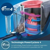 Aspirateur sans sac - PHILIPS - XB2122/09 - Série 2000 - 850W - 77db - Blanc/bleu(m-5)