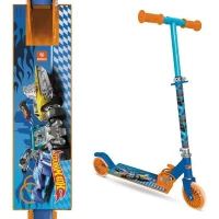 MONDO - Trottinette / Patinette 2 roues pliable - Hot Wheels(m-4)