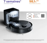ROBOROCK Q10 VF+ - Aspirateur Robot Laveur avec Station de Vidage Automatique - Puissance 10000 Pa - Autonomie 150 min(m-4)