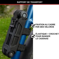 Antivol Vélo Pliable - MASTER LOCK - 8335EURDPRO - Acier Trempé, 4 Clés, Support Inclus(m-4)
