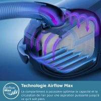 Aspirateur avec sac - PHILIPS - XD3112/09 - Série 3000 Performer Compact - 900W - 79db - Noir(m-2)