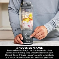 Blender portable NINJA Blast Max - BC251EUGY - bol 530 ml - autonomie 2h - sans fil - sans BPA - gris(m-3)