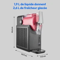 Machine a boissons glacées et granitées MEDION - MD12090 - Capacité 2,6L - 5 programmes - 200W(m-3)