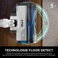 SHARK PowerPro IZ380EU - Aspirateur Balai sans fil - Léger et Flexible - Technologie FloorDetect - Anti-emmelement(m-2)