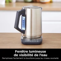 Bouilloire - NINJA - KT201EU - 3000 W - 1,7 L - Socle 360° - Température réglable - Inox(m-6)