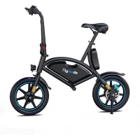 Draisienne électrique - FLYBLADE - 350 W - Max 25 km/h - 14 - Bluetooth - Pliable - Support de téléphone - Noir(m-3)