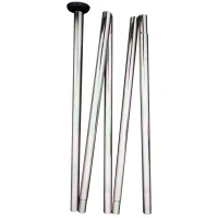 Outsunny Tente de Jardin XXL en étoile bâche Anti-Pluie Voile d'ombrage Toile de Camping 10 x 10 x 4 m Polyester Haute densité 210D imperméable bleu clair(m-8)