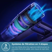 Aspirateur balai sans fil - PHILIPS - XC3033/01 - Série 3000 - batterie lithium-ion 25.2V - balai a LED - Vert Cargo(m-6)